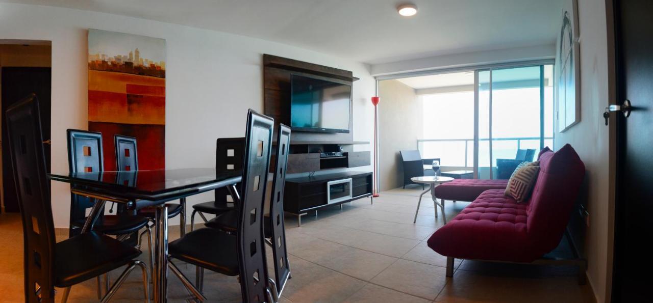 Lindo Departamento Al Pie De Playa Edificio Torre Oceanica Apartment Salinas  Luaran gambar