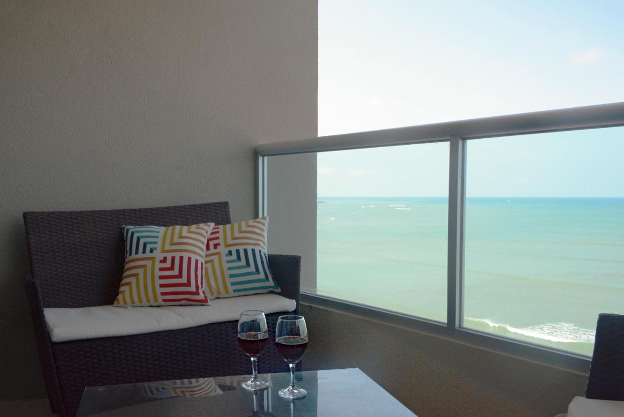 Lindo Departamento Al Pie De Playa Edificio Torre Oceanica Apartment Salinas  Luaran gambar