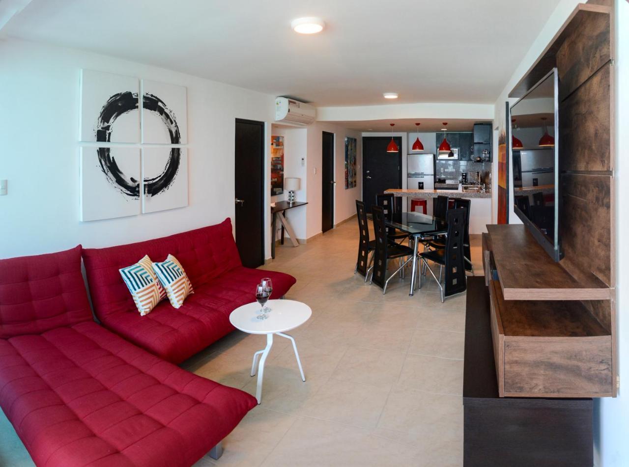 Lindo Departamento Al Pie De Playa Edificio Torre Oceanica Apartment Salinas  Luaran gambar